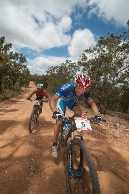 Greg Saw and Ramses Bekkenk (NED) chasing Rybarik and Wallace near Mt Misery