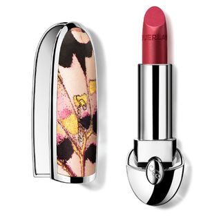 Guerlain Rouge G Luxurious Velvet Metal Lipstick in No721 Mythic Fuchsia and case