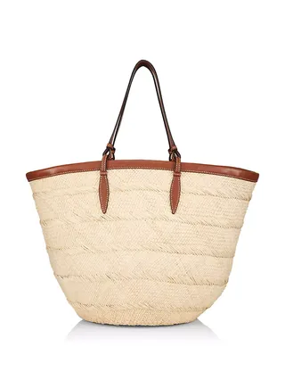 Medium Iraca Palm Handwoven Basket Bag