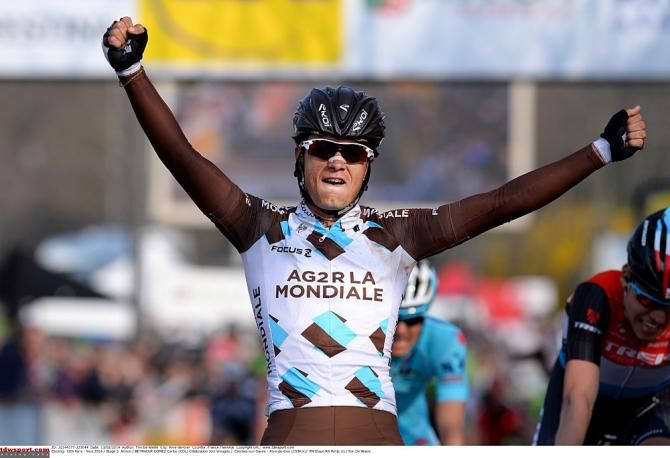 Carlos Betancur (AG2R) wins the stage