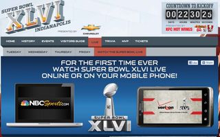 NFL.com Super Bowl XLVI site