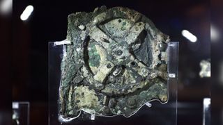 The most well-known piece of the Antikythera Mechanism is shown at the Archaeological Museum in Athens. 