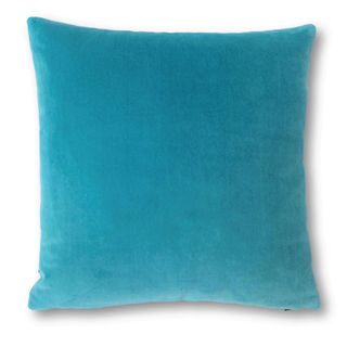 Turquoise velvet cushion Luxe 39