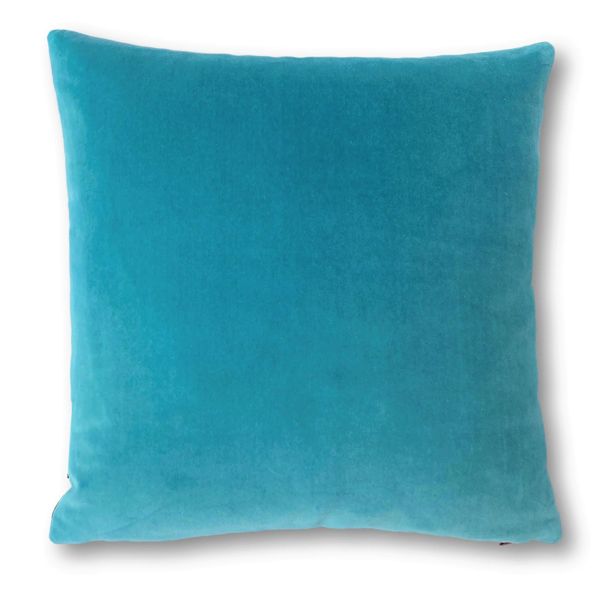 Turquoise velvet cushion Luxe 39