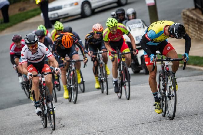 Travis McCabe (Smartstop) looks back to see if anyone will follow his attack.