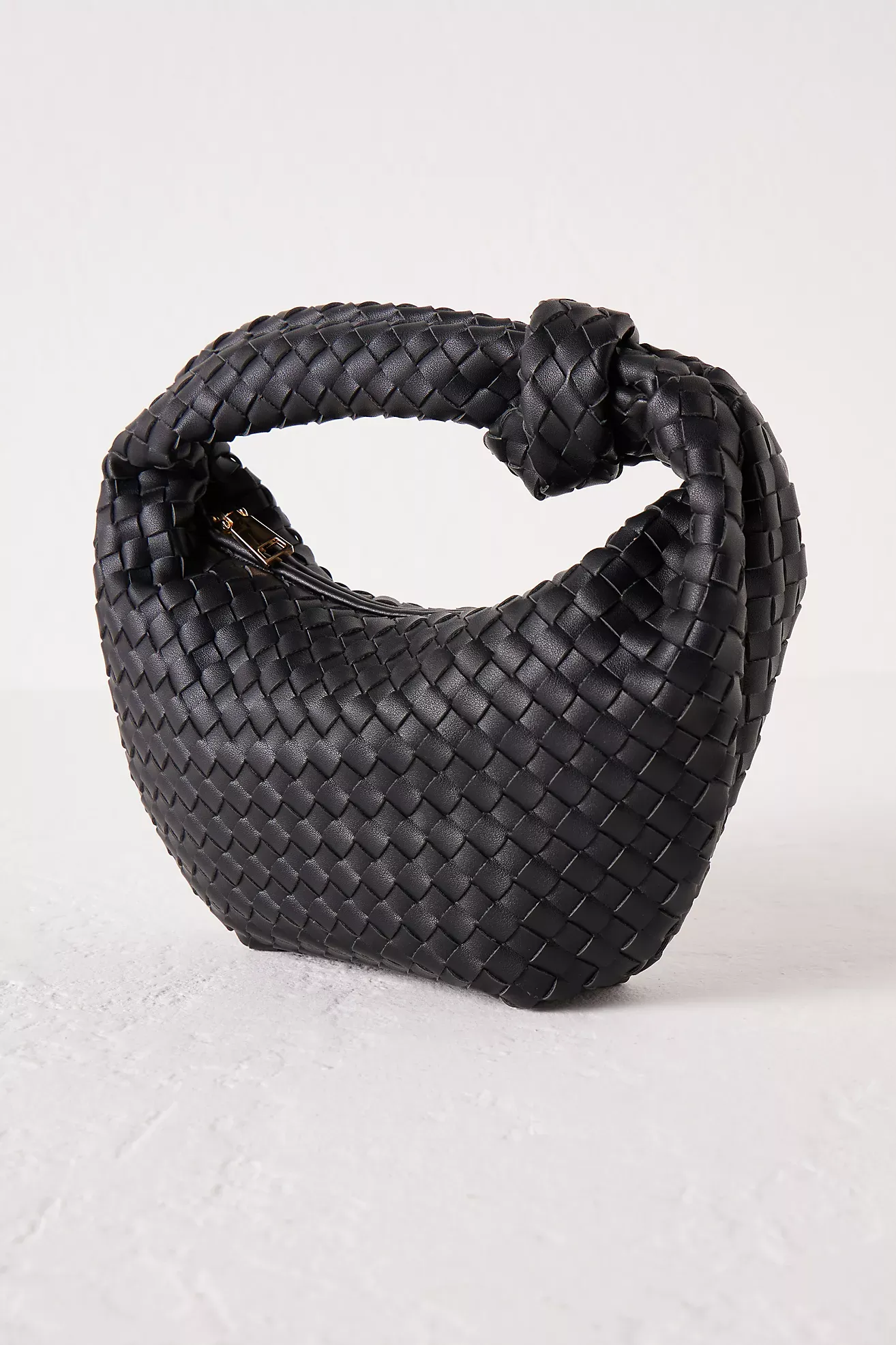 Melie Bianco Larissa Woven Faux-Leather Shoulder Bag