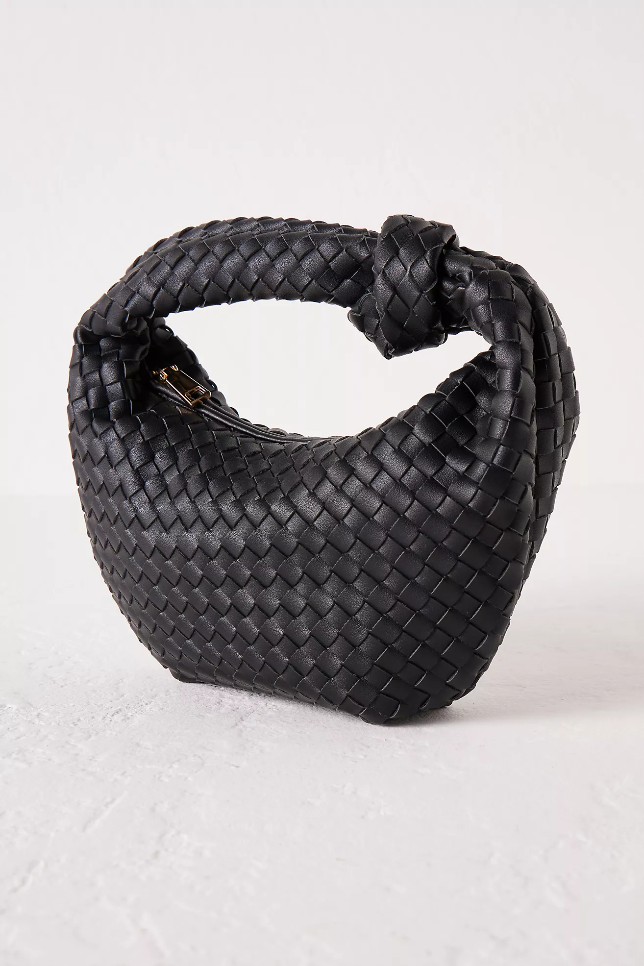 Melie Bianco Larissa Woven Faux-Leather Shoulder Bag