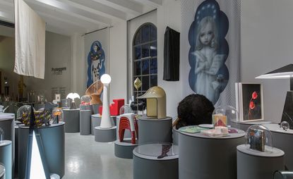 Installation view of Women in Italian Design.