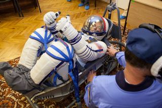 Expedition 31 Crew Prepares For Launch