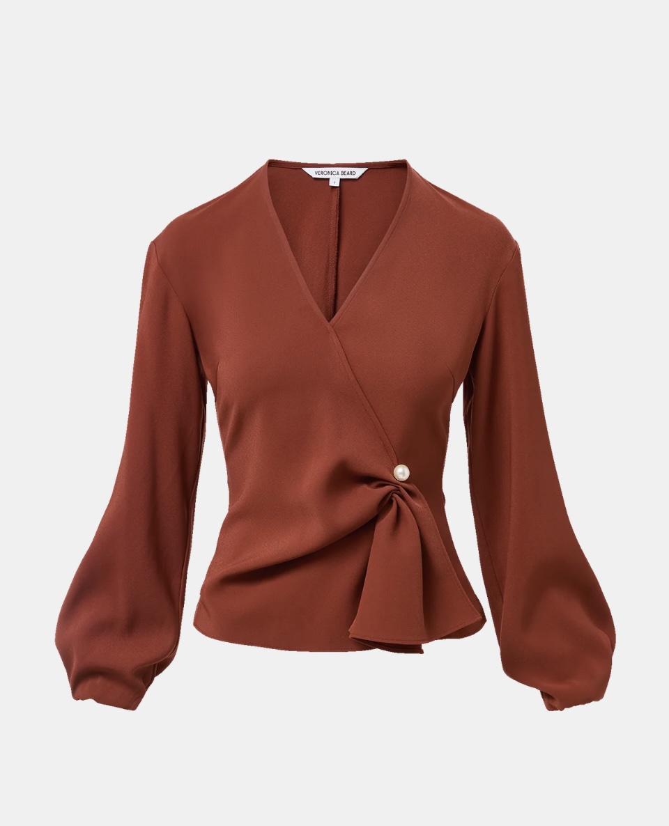 Veronica Beard, Drew Brooch Blouse