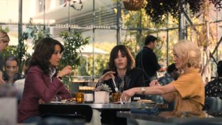 Jennifer Beals, Kate Moennig, and Leisha Hailey as Bette, Shane, and Alice on The L Word: Generation Q
