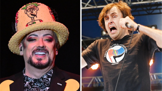 Photos of Napalm Death and Boy George onstage in 2023