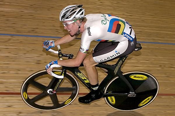 A gold medal ride from Australia's Cameron Meyer in the 30km points race in Melbourne.
