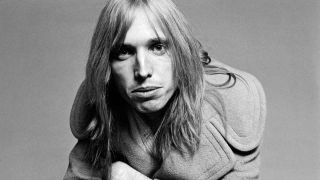 A posed studio portrait on Tom Petty in 1977