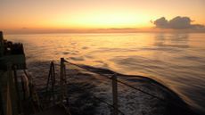 Sunset on the equator. 