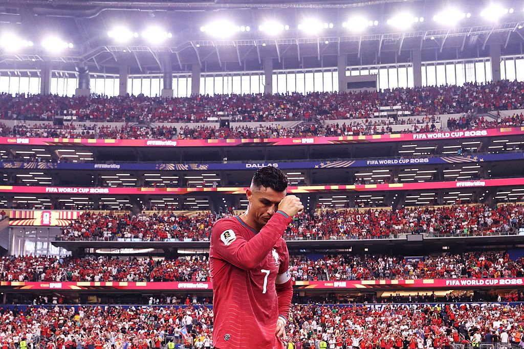 Cristiano Ronaldo #7 of Portugal in the FIFA World Cup 2026 Round of 16 match