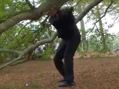 Phil Mickelson Air Shot on 1st Hole at Augusta Round 3 Masters