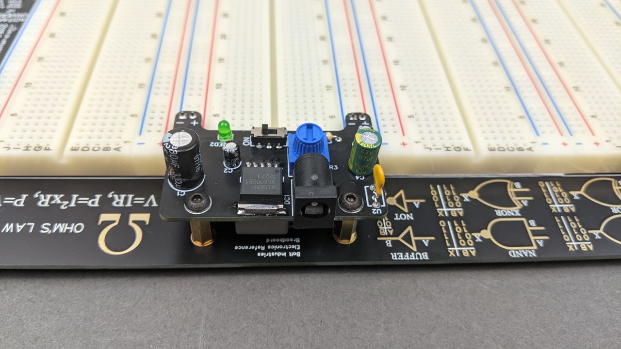 Overboard Electronics Reference Breadboard and Power Supply