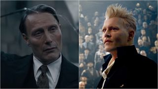 Mads Mikkelsen and Johnny Depp in Fantastic Beasts