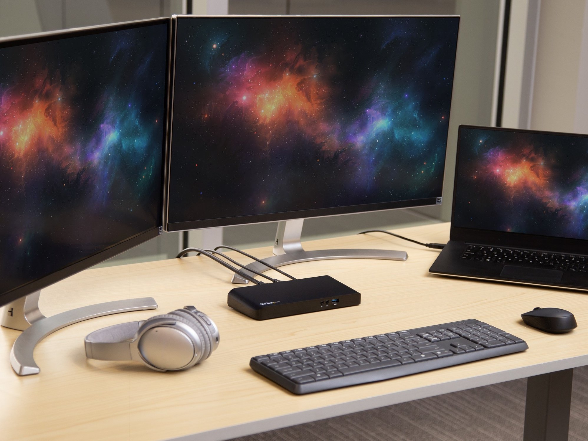 Startech USB-C dock lifestyle image