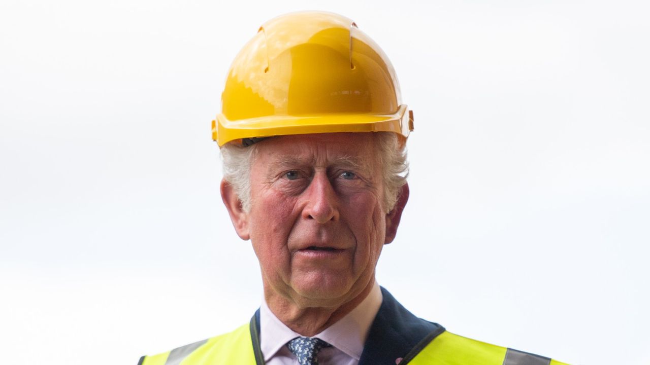 BELFAST, NORTHERN IRELAND - MAY 18: Prince Charles, Prince of Wales visits the Harland &amp; Wolff shipyard on May 18, 2021 in Belfast, Northern Ireland. His Royal Highness celebrates the shipyard&#039;s 160th anniversary as part of the long history of commercial shipbuilding in Belfast. (Photo by Samir Hussein - Pool / Getty Images)