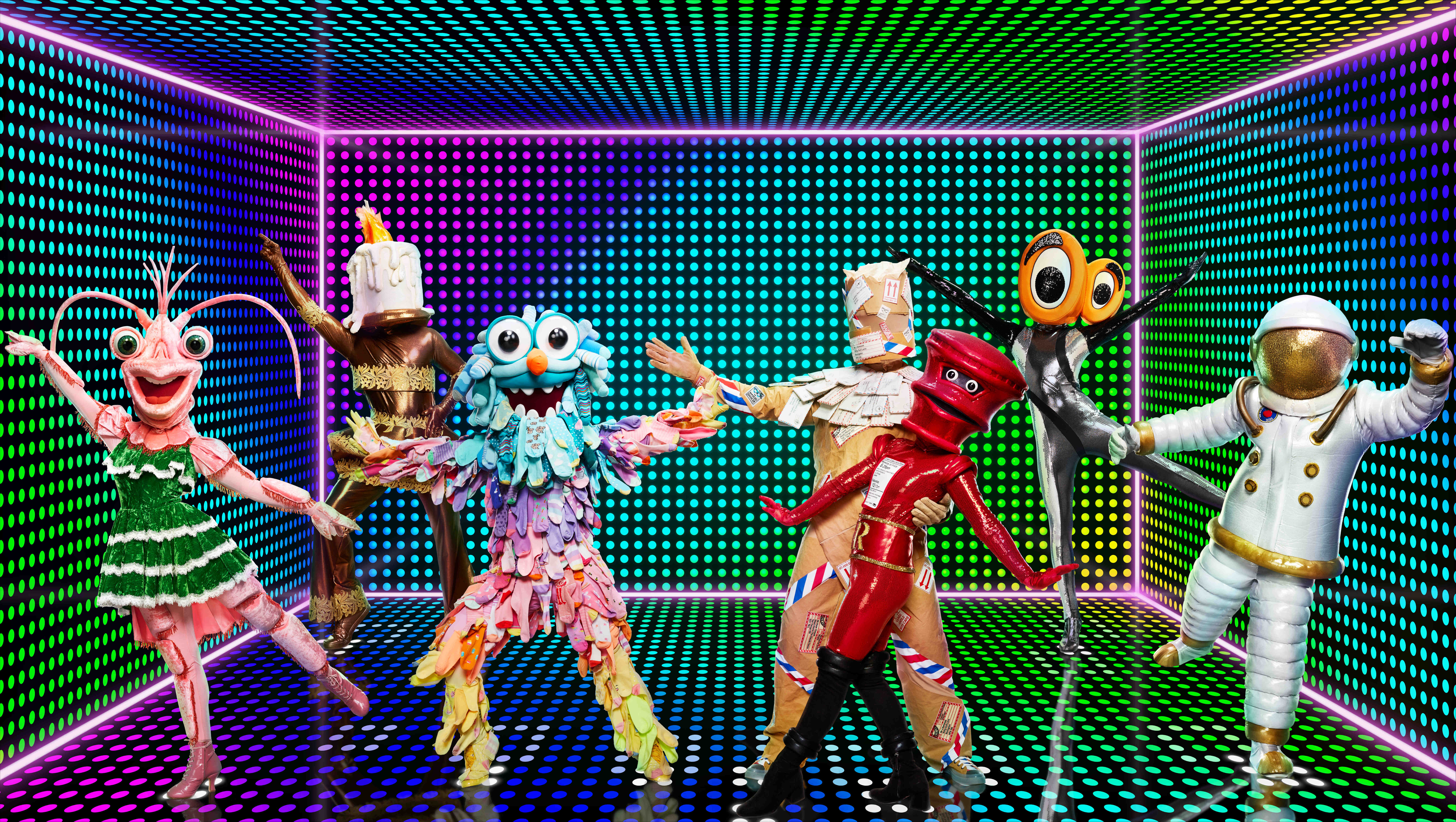 Certains des costumes de The Masked Dancer UK 2022