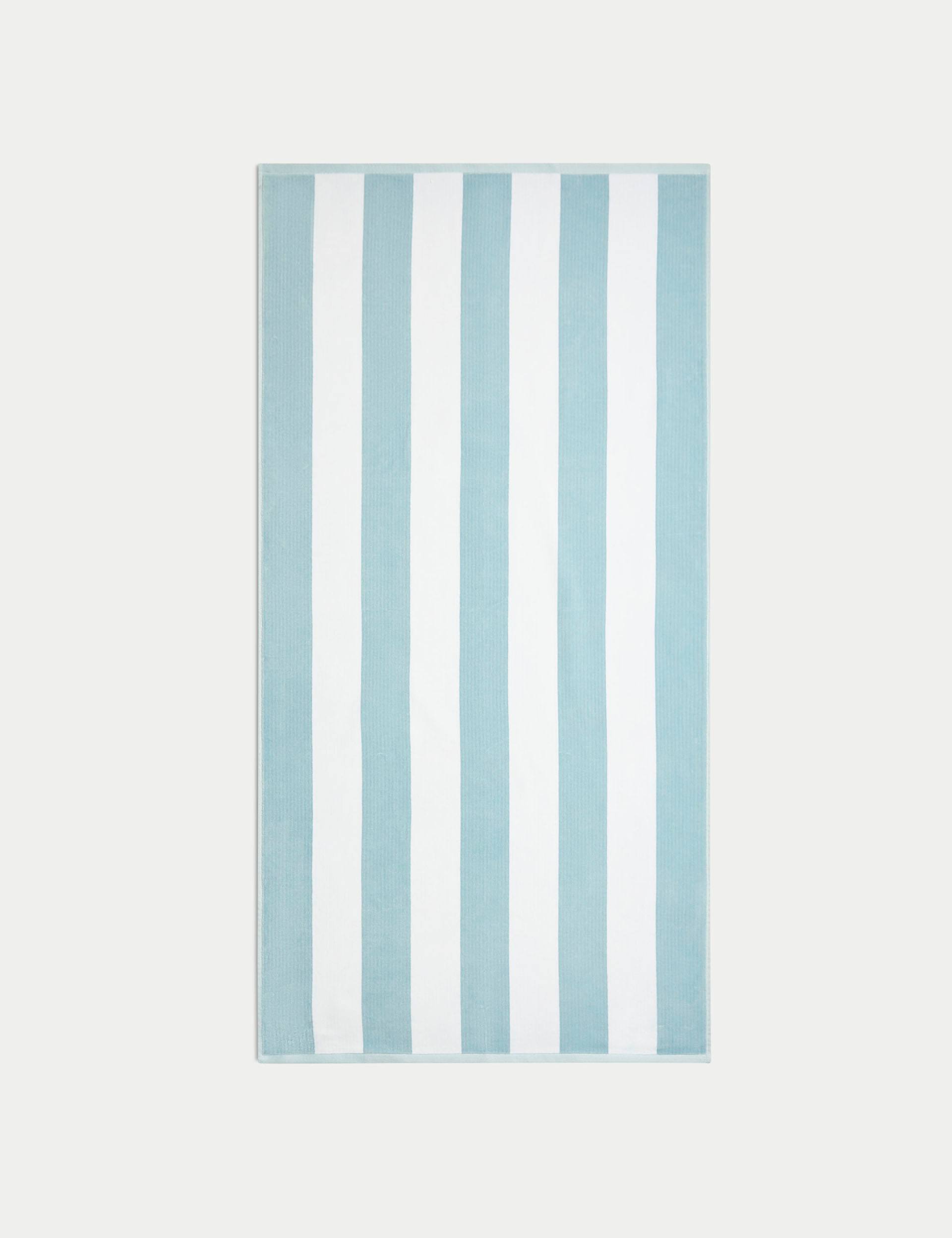Pure Cotton Striped Sand Resistant Beach Towel