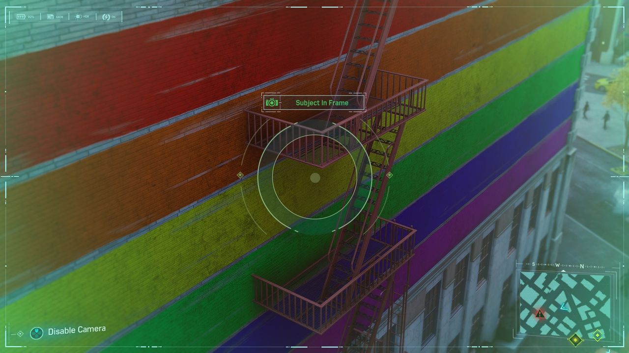 Spider-Man Secret Photo Op of pride flag