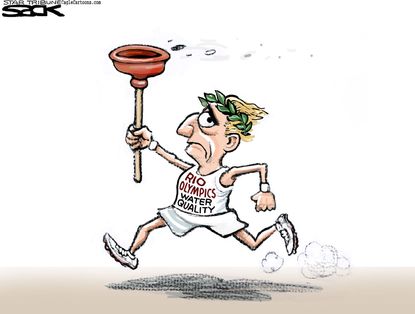 Editorial cartoon World Rio Olympics