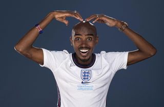 Will Olympic superstar Mo Farah be doing the Mo-bot for Soccer Aid 2022 after a goal?