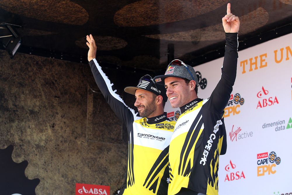 Overall race leaders Manuel Fumic and Henrique Avancini