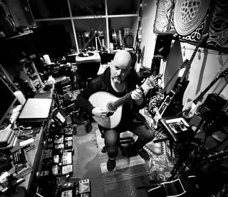 Alain Johannes in the studio