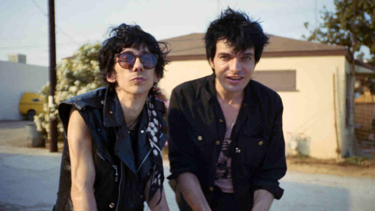 Stiv Bators and Brian James of the Lords Of The New Church in Los Angeles in 1982