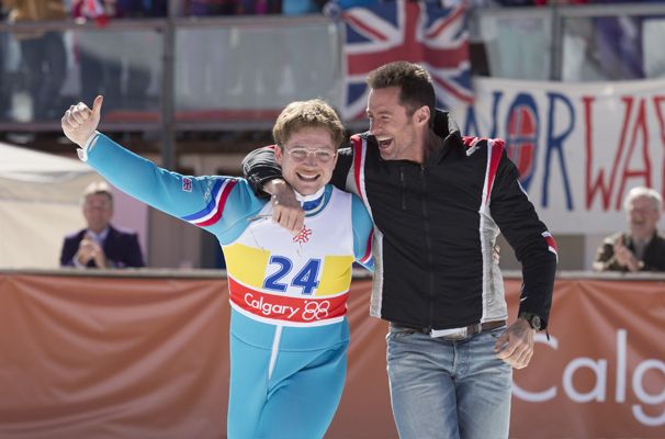 Eddie the Eagle Taron Egerton Hugh Jackman