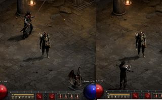 dlss on and off comparison in diablo 2 resurrected