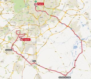 2013 Vuelta a Espana stage 21 map