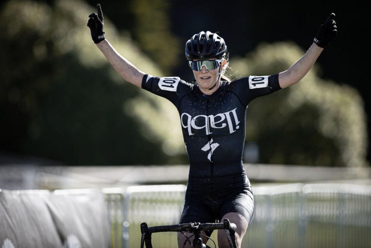 Kate McIlroy wins a second national title at the New Zealand Cyclo-cross National Championships on Sunday August 15, 2021