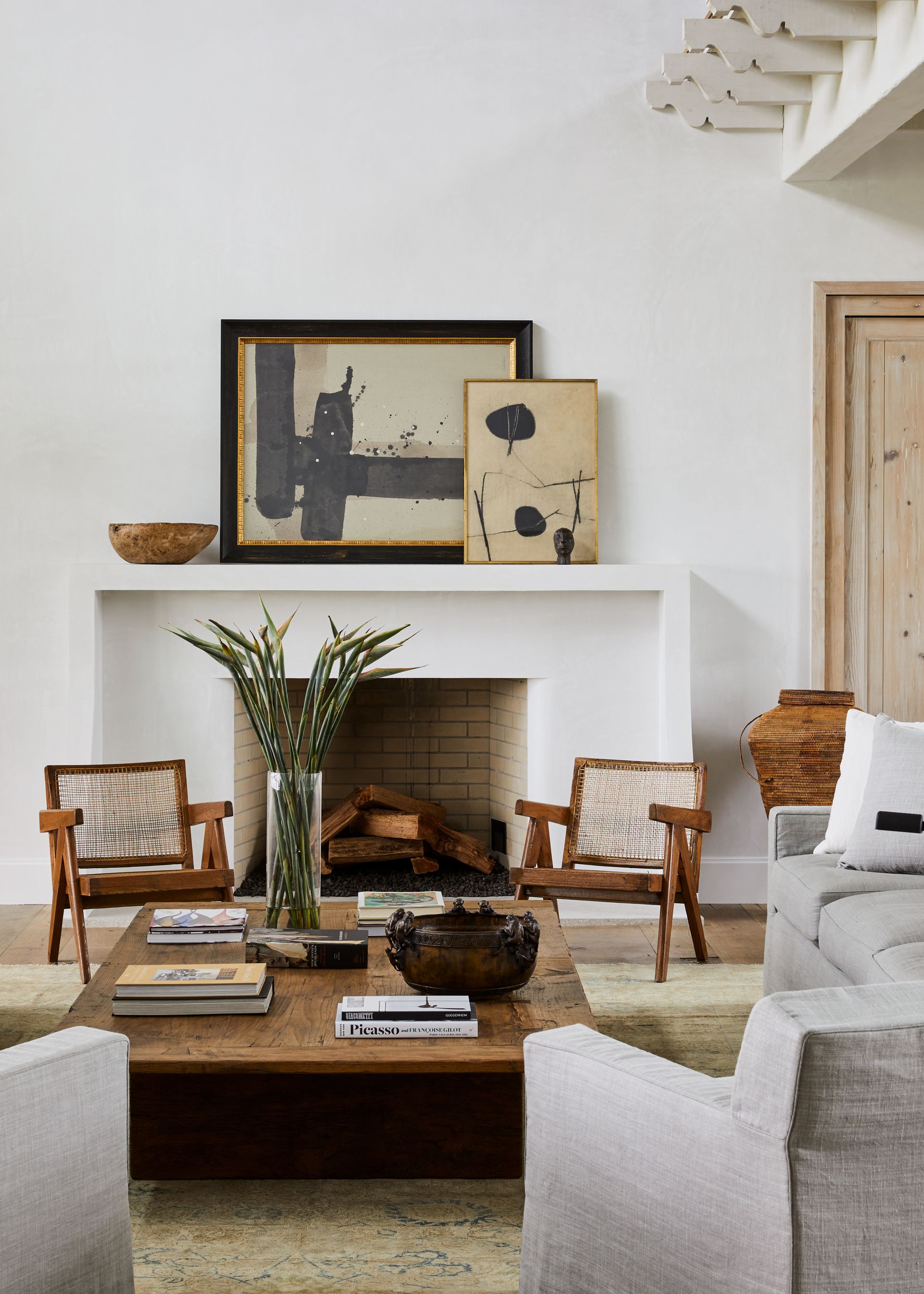 Rustic living room in Florida beach house