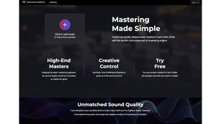 Waves Online Mastering service screen grab