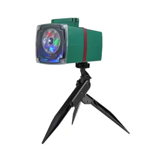 LED Holiday Projector against white background.