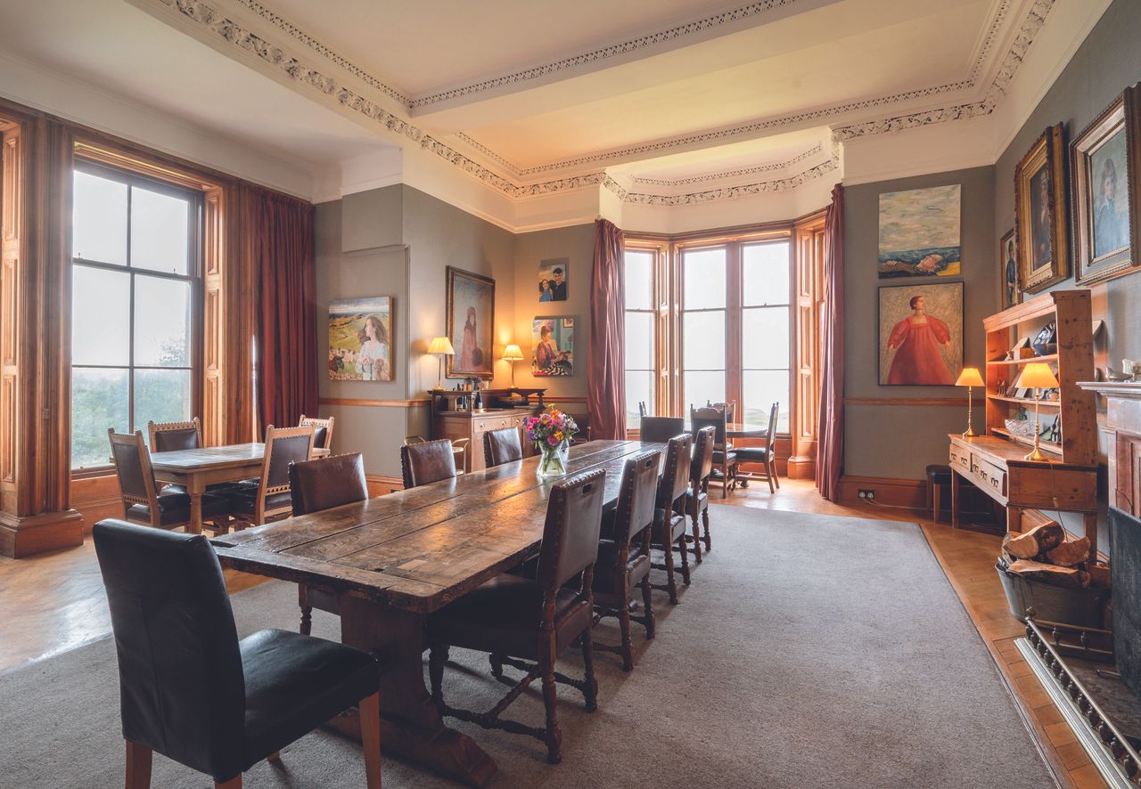 The dining room at Glengorm