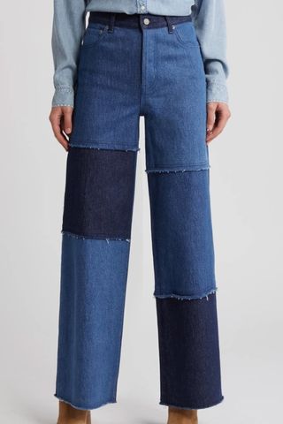 The Getty Patchwork High Waist Jeans