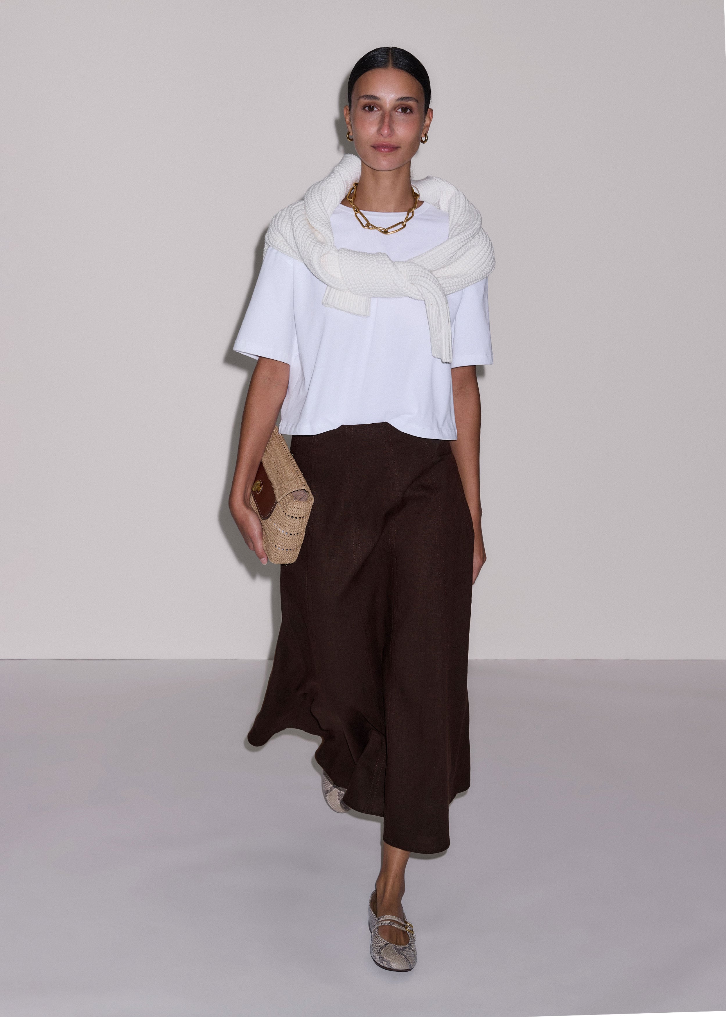 Panelled Maxi Skirt