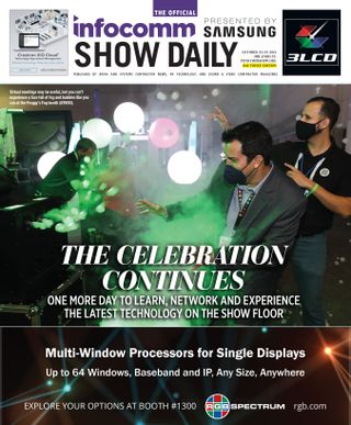 InfoComm 2021 Show Daily Day 3 for Friday, Oct. 29, 2021