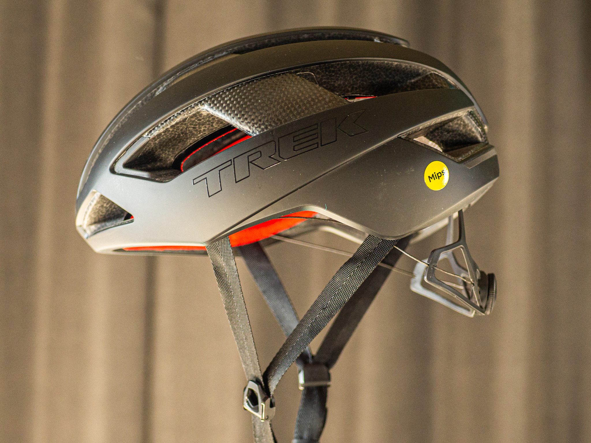 The Trek Velocis helmet on a plain background