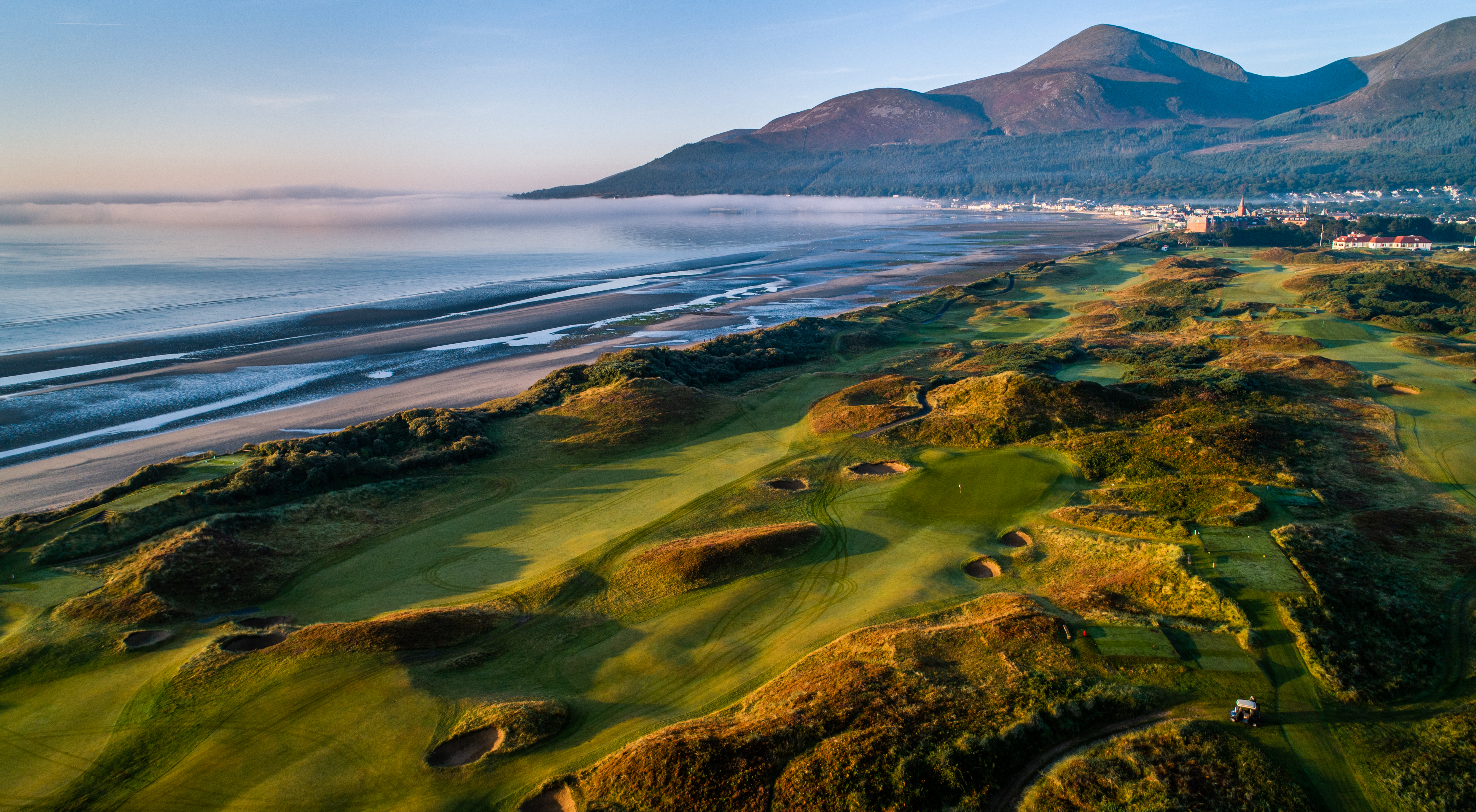 The early holes on the Championship links at Royal County Down