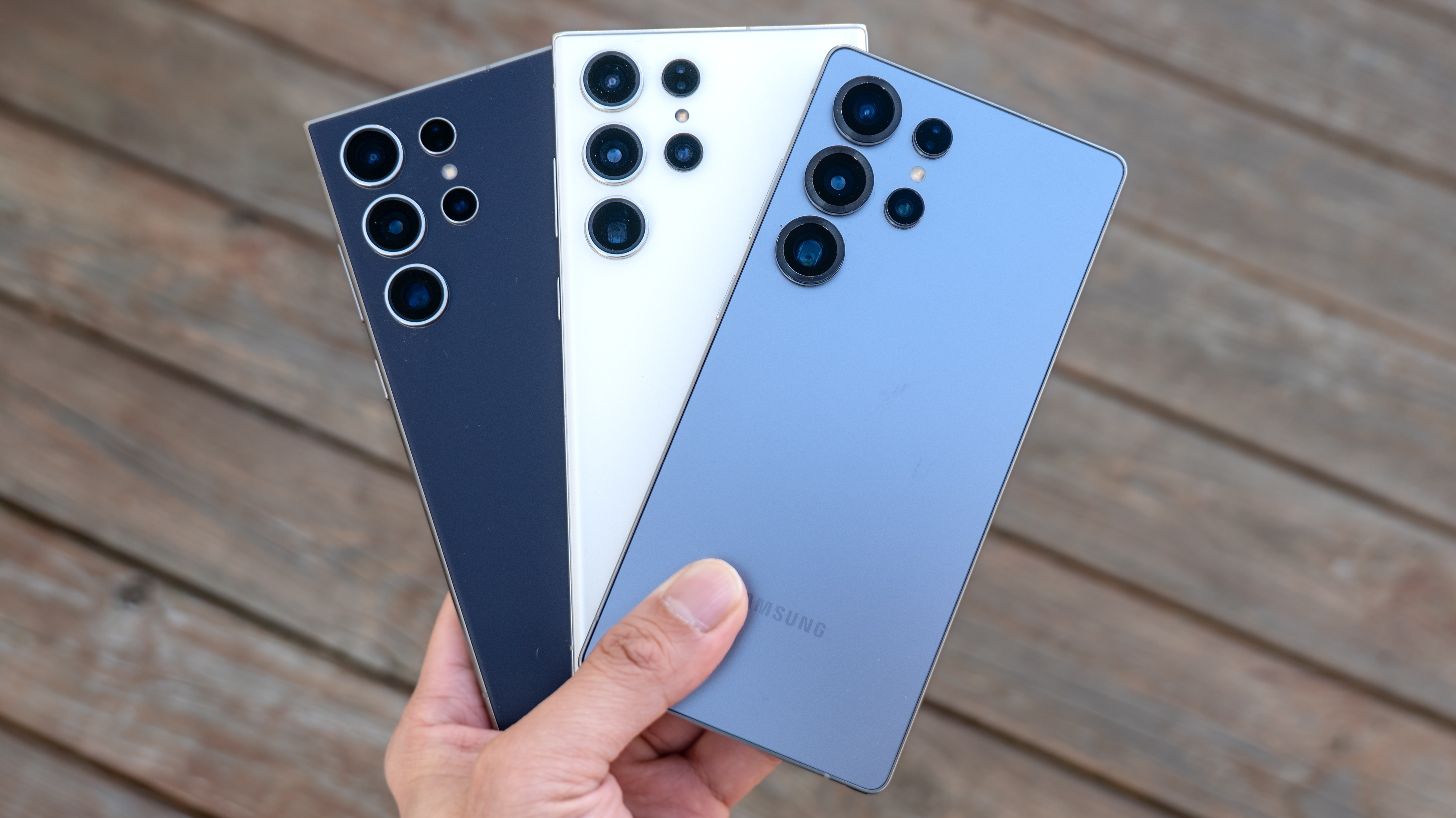 Best Samsung phones held in the hand.