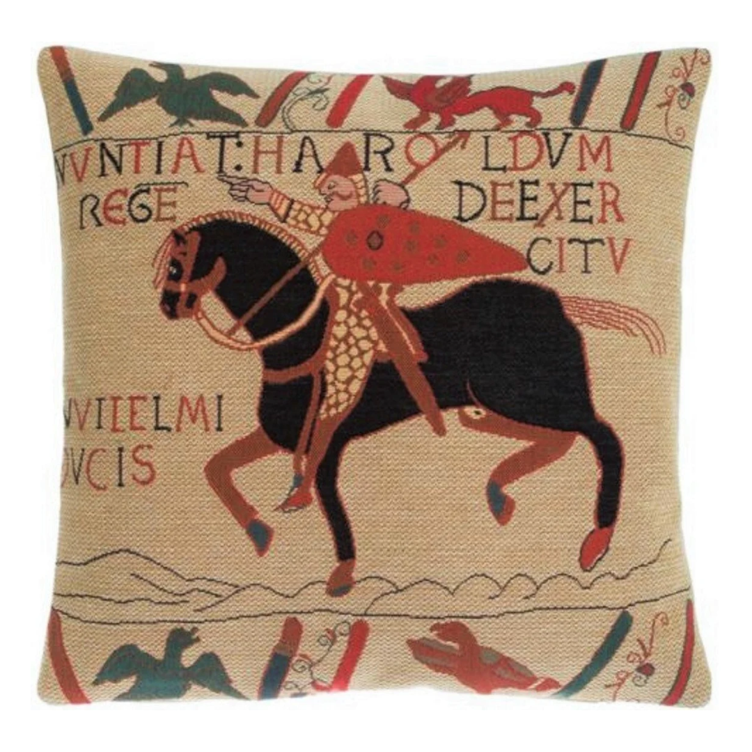 FauveFineArts, King Harold on Horseback Pillow Cover