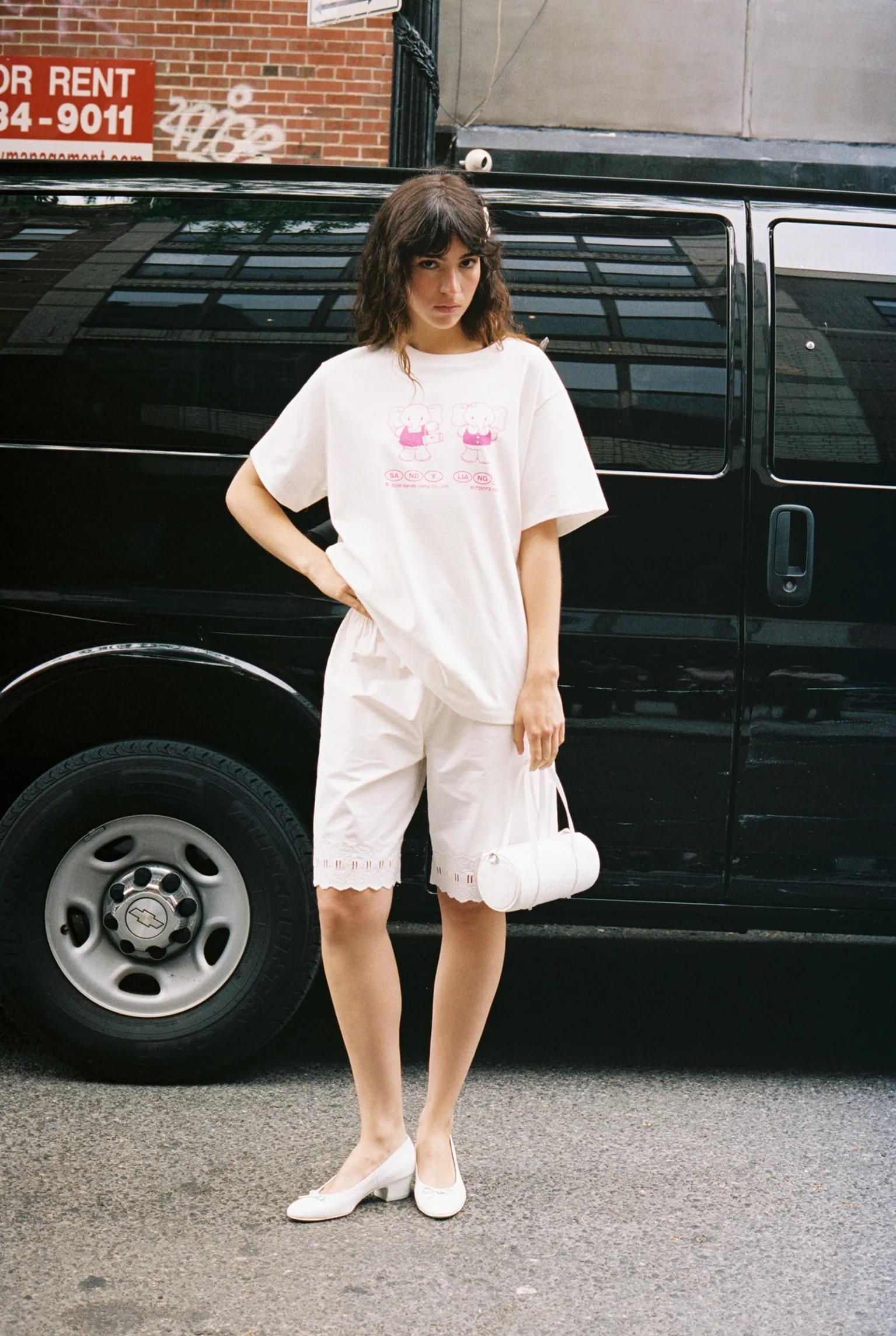 Sandy Liang pepita shorts