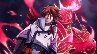 Key art for Shindo Life codes showing a character with a red demon behind them